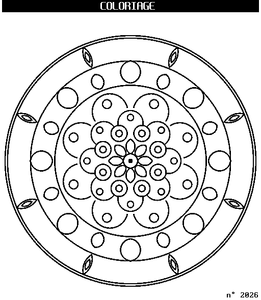 Mandala à colorier